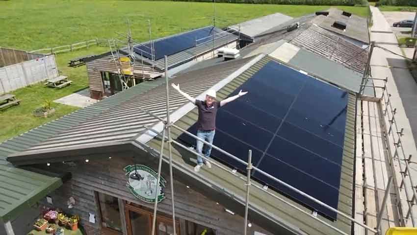 Holmansbridge Farm drone image